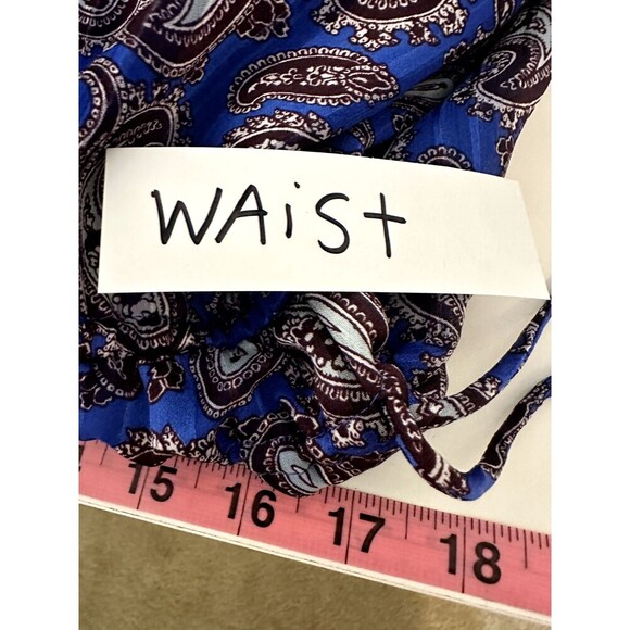 Banana Republic Womans Maxi Dainty Paisly Print Sleeveless Dress Size M Y2K - Picture 6 of 14